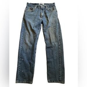 Wrangler Authentic wear distressed Blue Denim Jeans 33 Men’s